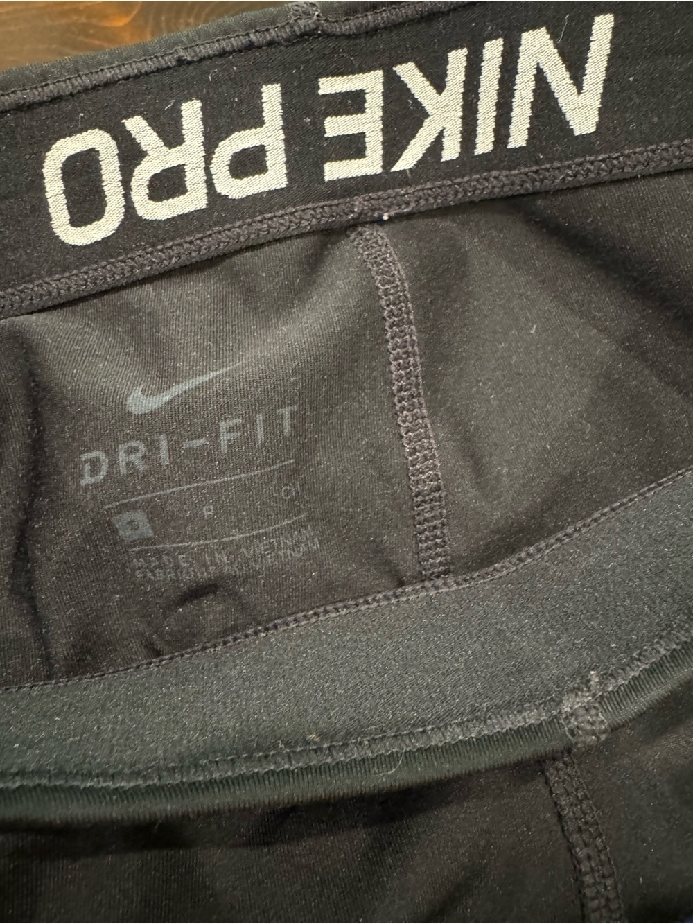 Nike Pro Shorts Women's S Black Dri-FIT 3 Inch Compression Training Layer Run - Picture 4 of 4